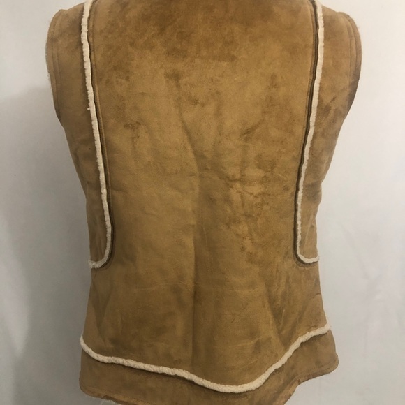 Womens Tan Faux Fur Vest. Medium. Windriver. Breast Cancer Fundraiser. - Picture 2 of 8